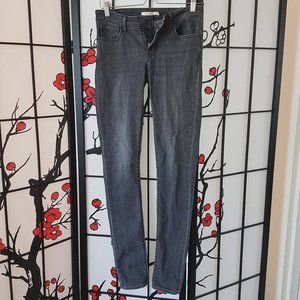 Levi's Grey Acid Wash Skinny Jeans 26x34